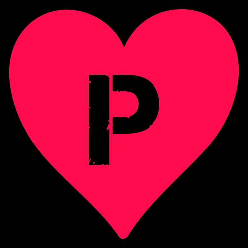 lettre de coeur P