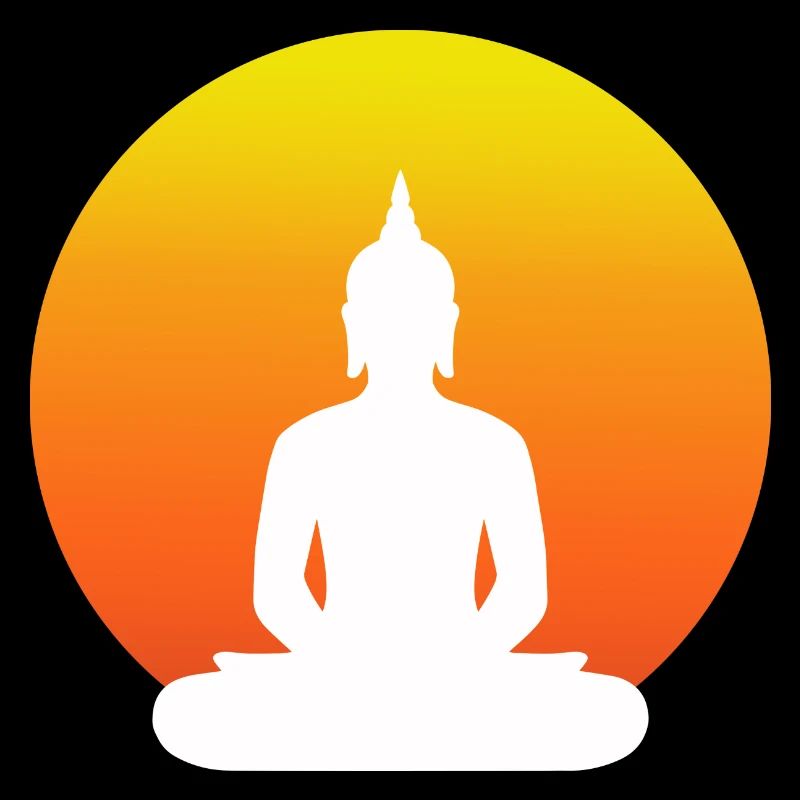 Buddha sitting cross-legged