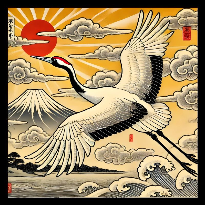 Japanese-style crane