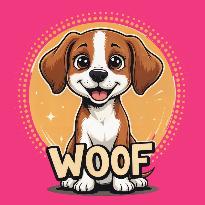 Hund sagt WOOF