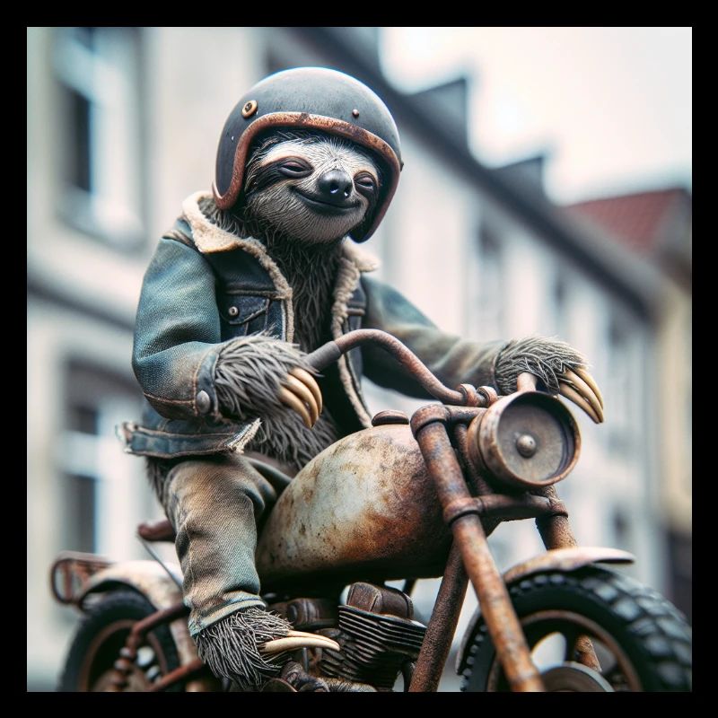 Faultier Wanderer Gentelmen Biker