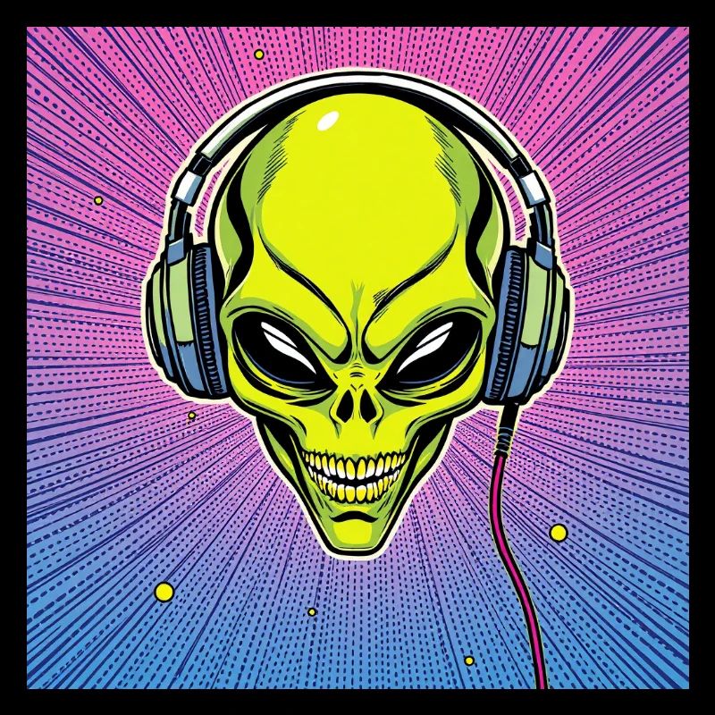 Casque Alien Skull