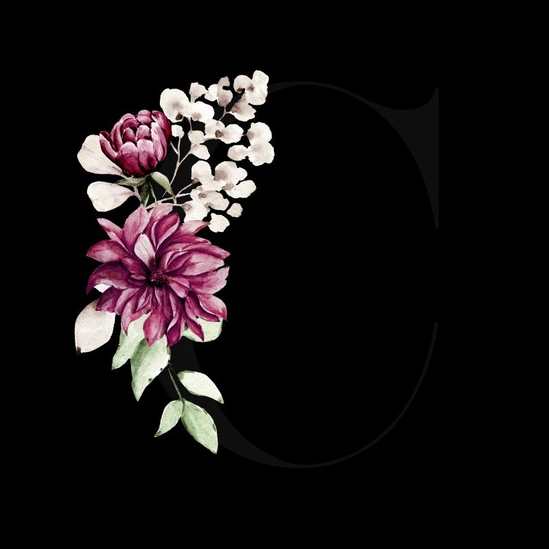 Dein Buchstabe C auf Personalisierte Kleidung