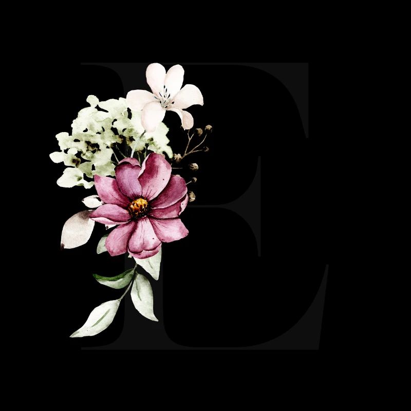 Dein Buchstabe E auf Personalisierte Kleidung