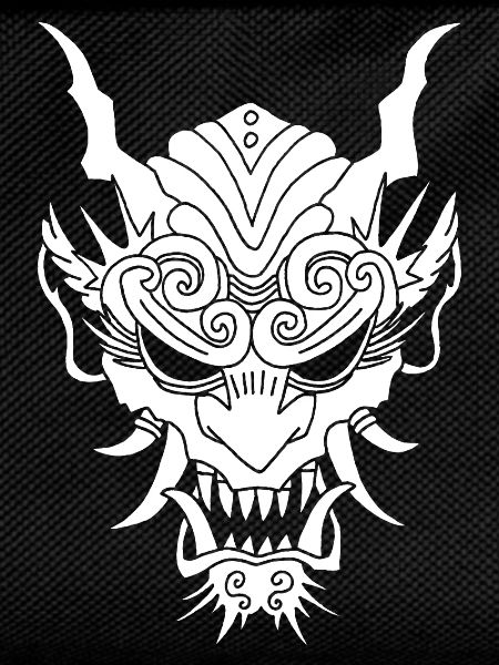 white gothic demon