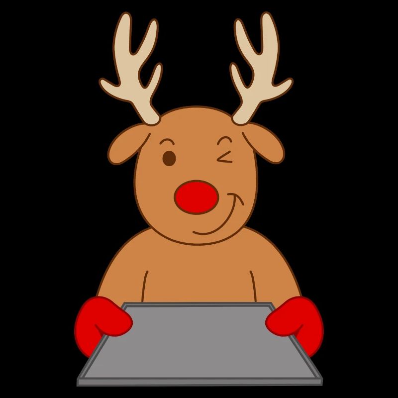Reindeer Baker Pastry Christmas Baking Cookies