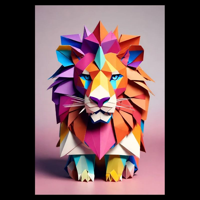 Origami-Löwe