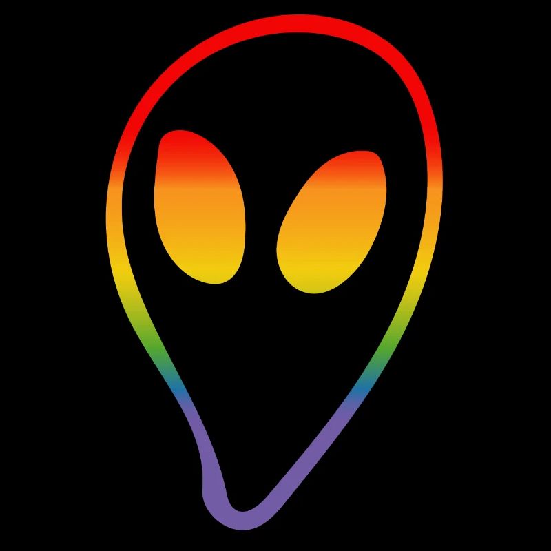 rainbow alien LGBTQI lgbt tshirt