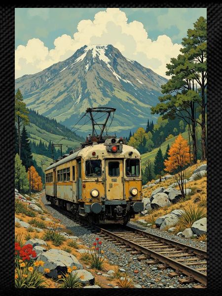 Retro Train Image