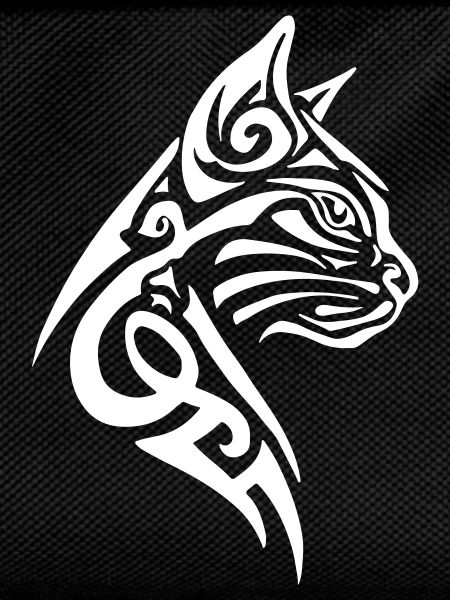 Cat Tribal Tattoo