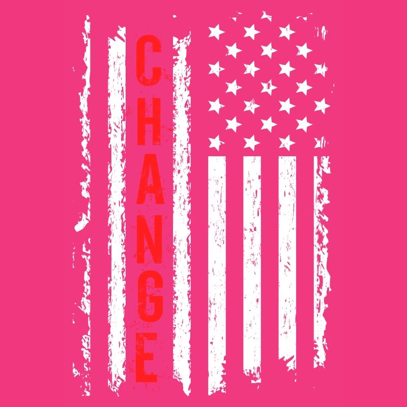 Creative American Flag with Shock Effect
