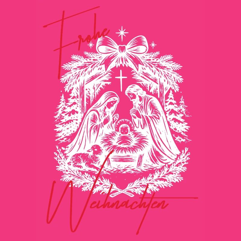 Weihnachtskrippe Schwarz Weiß