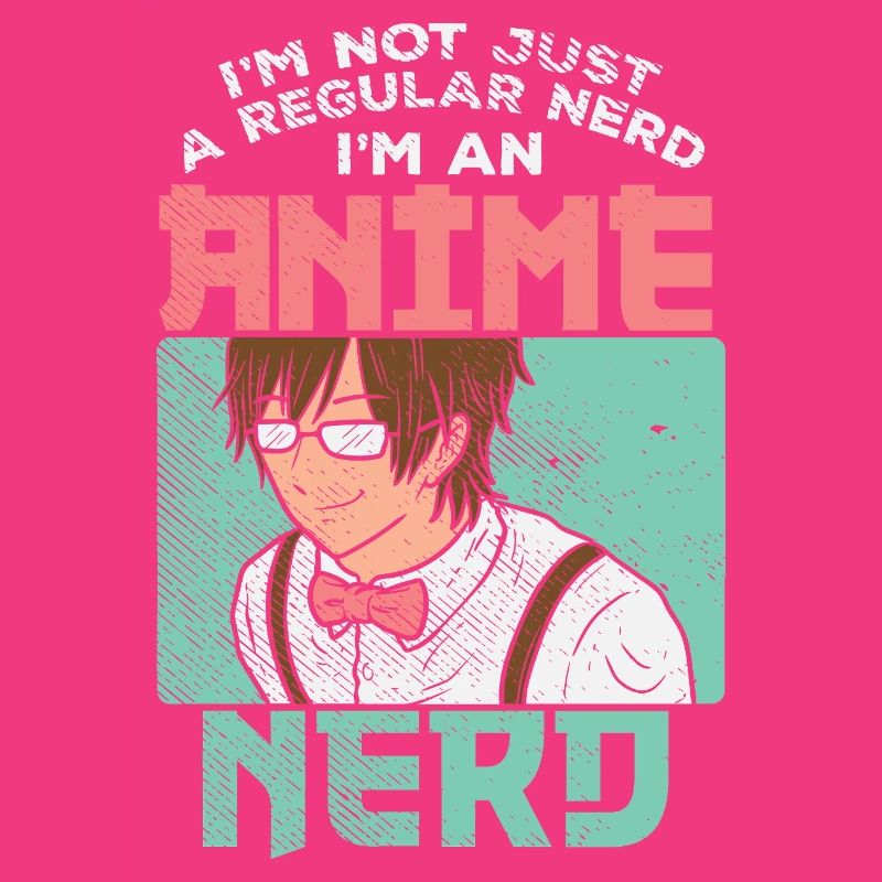 Graphique de citation drôle de nerd d’anime pas de nerd ordinaire