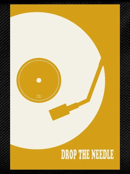 Drop The Needle Turntable Poster