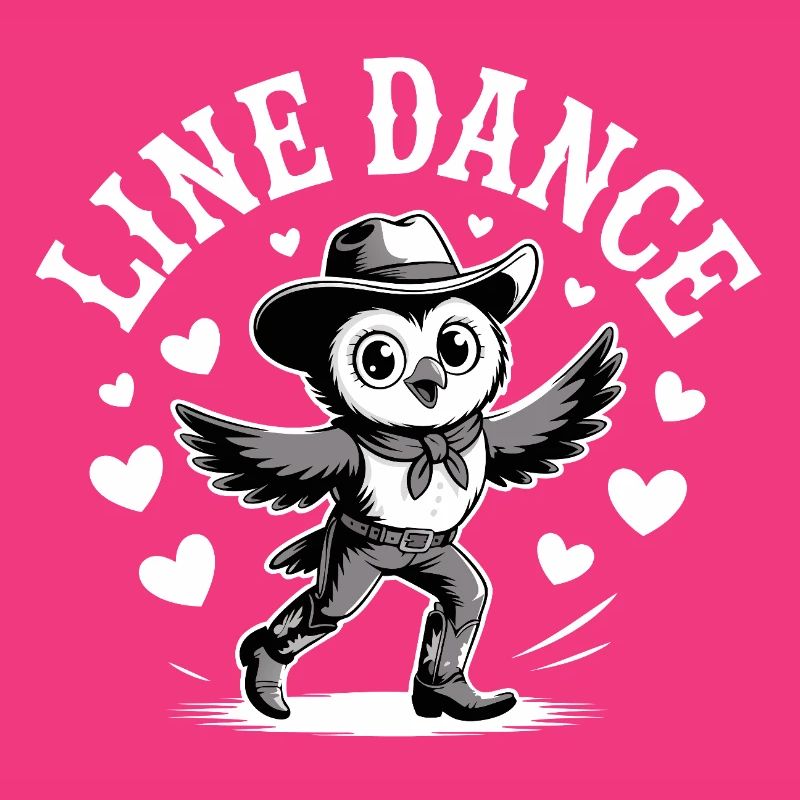 Line Dance Eule lustige Eule tanzt Linedance