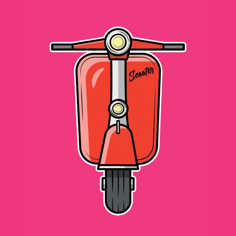 Scooter Motorroller Roller rot