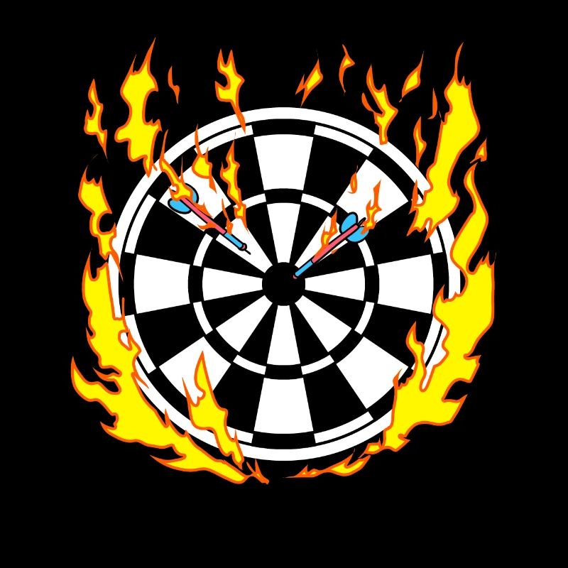 Dartboard in Flames - Dart Player