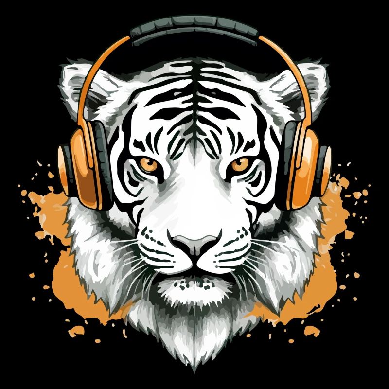 Chark the audiophile tiger
