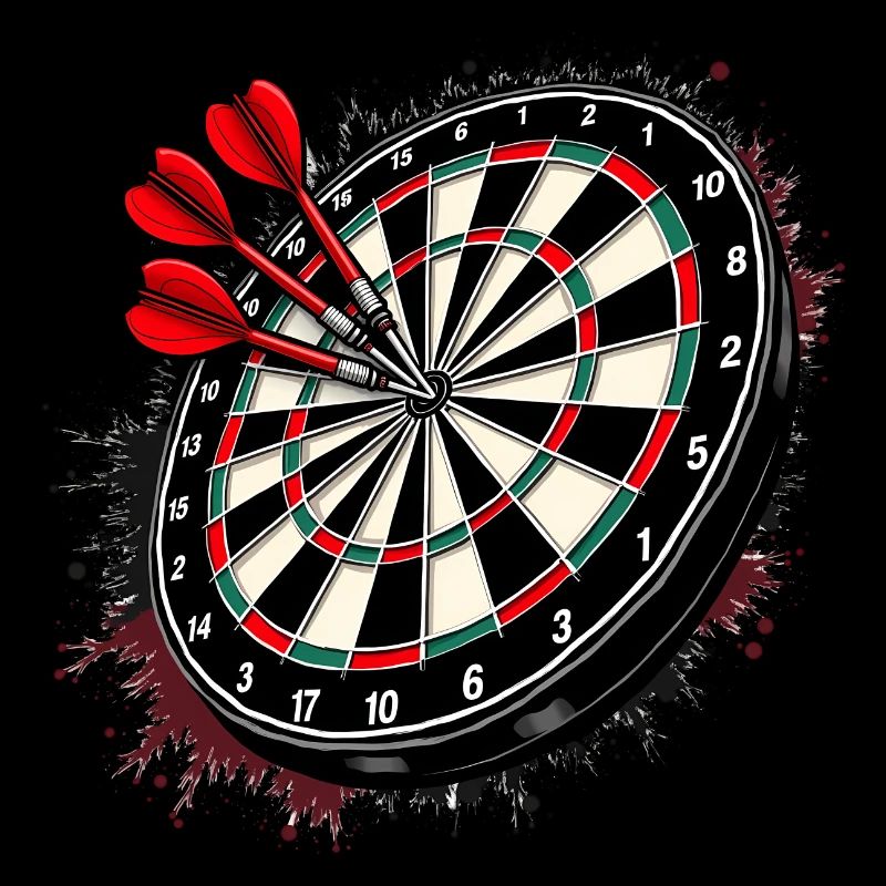Darts 3D Sport Dartboard Dartscheibe