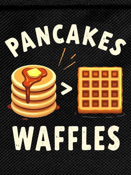 Pancakes over waffles