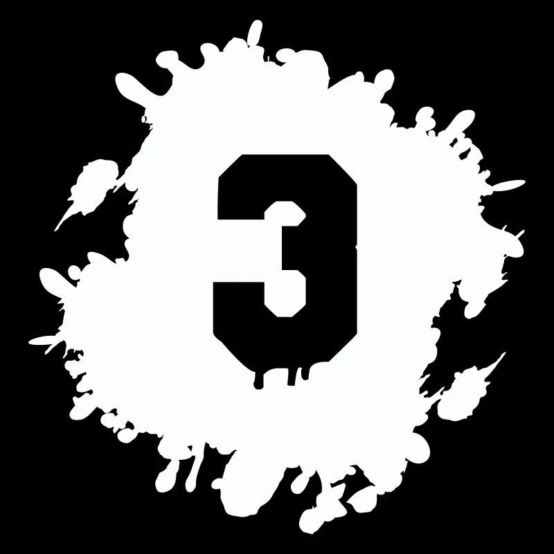 3 klecks