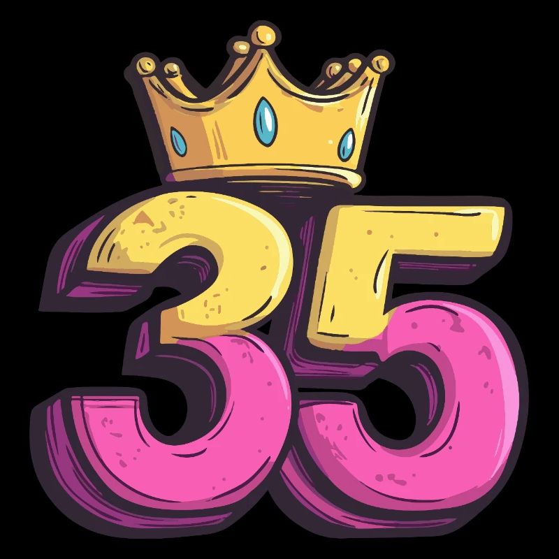 35 Number Jersey Crown