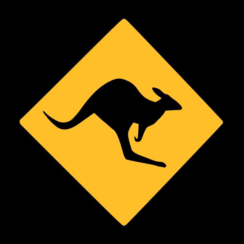 Roadsign Känguruh