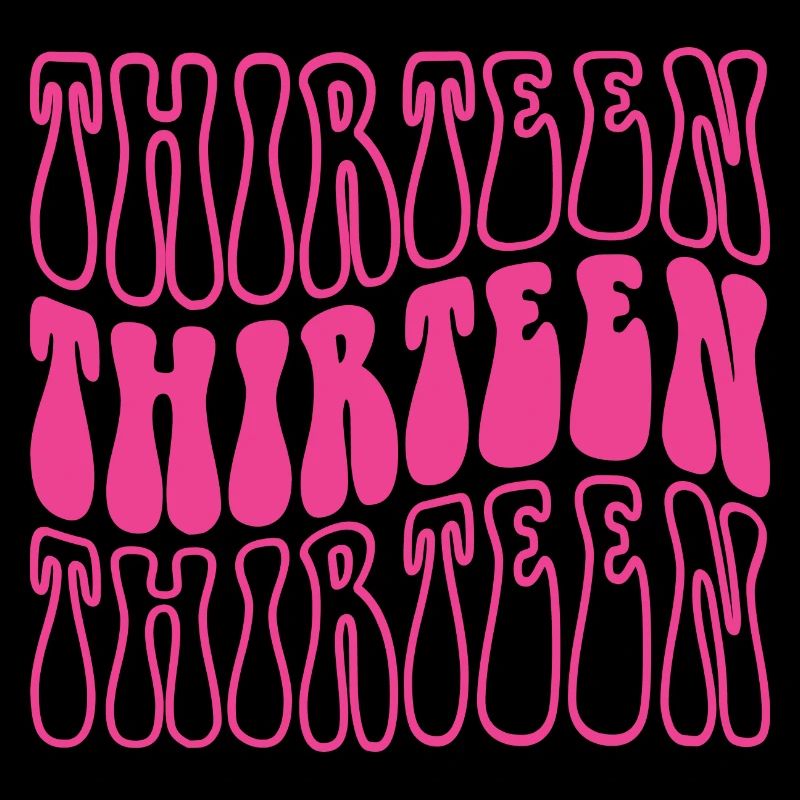 Treize filles de 13e anniversaire 13 ans