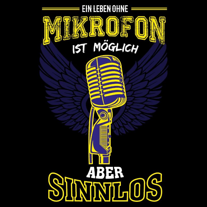 Mikrofon Singen Sänger Leben sinnlos - Geschenk