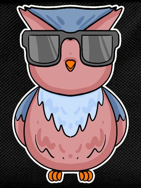 Eule mit Brille