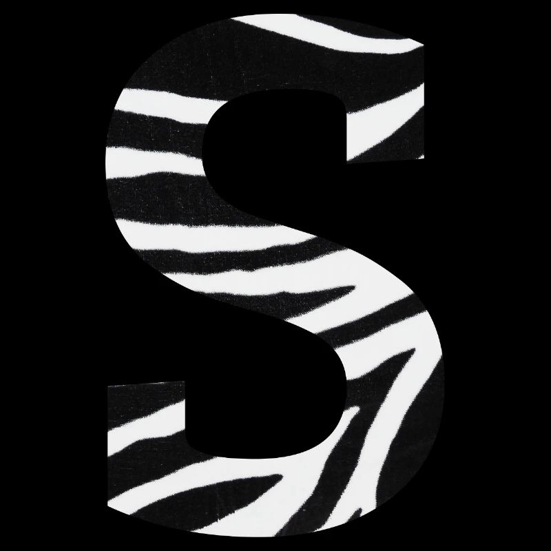 Buchstabe s Zebra