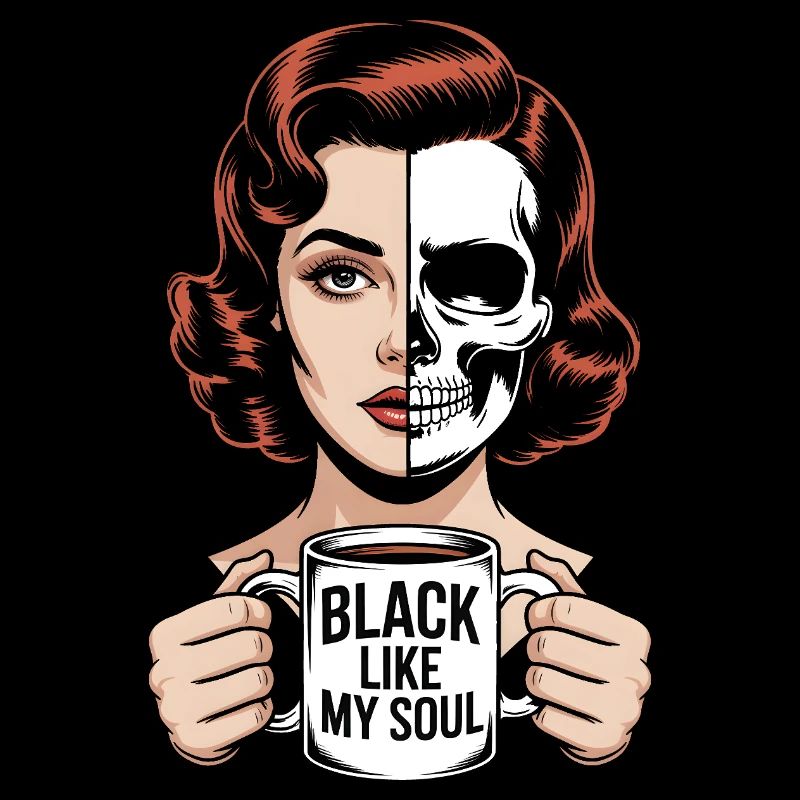 Noir comme mon âme ! Goth Café Emo Girl
