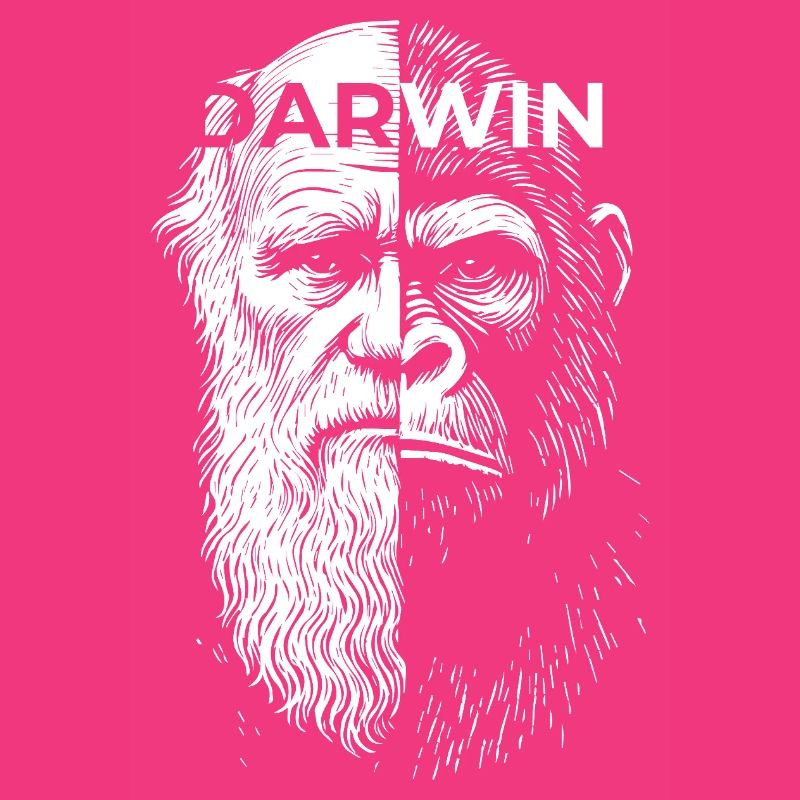Darwin Gorilla Split Portrait Design