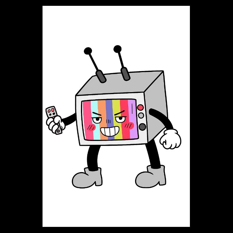 Bunter TV-Roboter