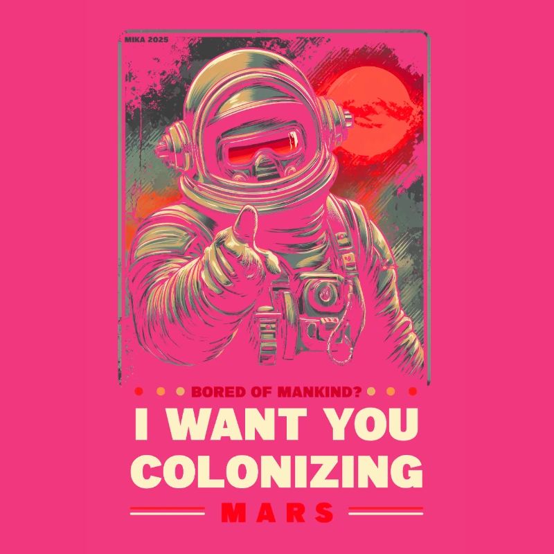 Mars Kolonisierung Werbeposter