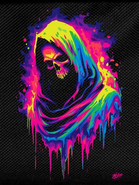 Neon Grim Reaper