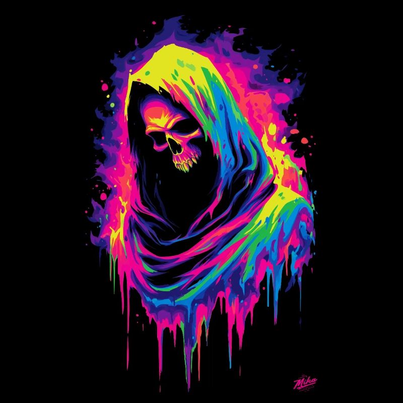 Neon Grim Reaper