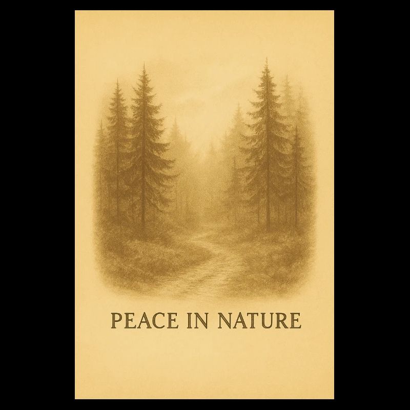 Calmness in the Forest Path