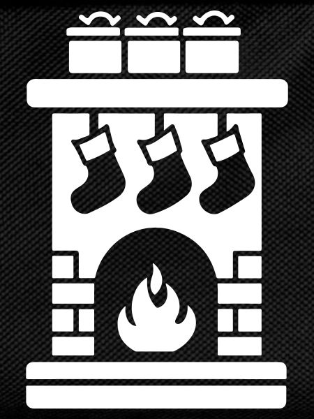 Fireplace Christmas Christmas Sock