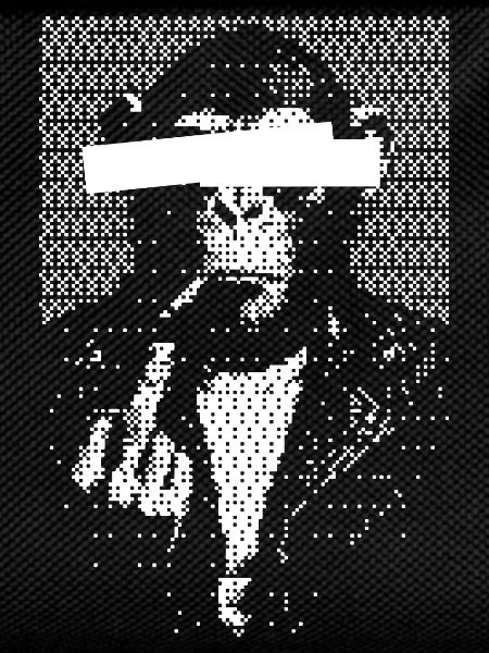 Blindfolded monkey criminal