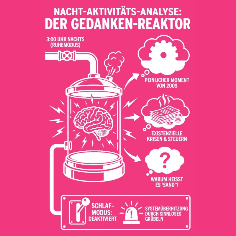 Graphique d’analyse de nuit drôle du réacteur de pensée