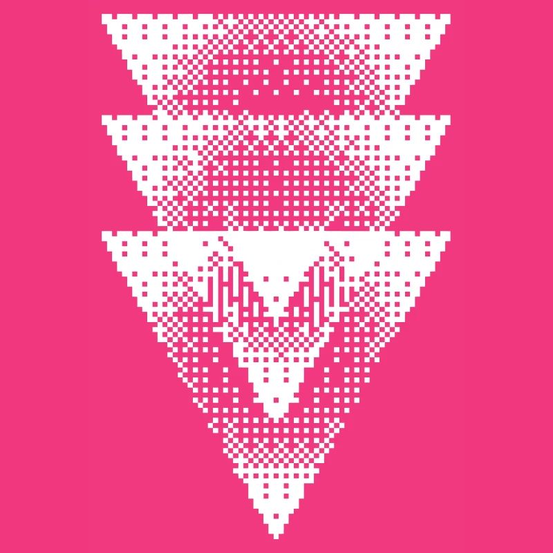 Halftone Triangle Cascade