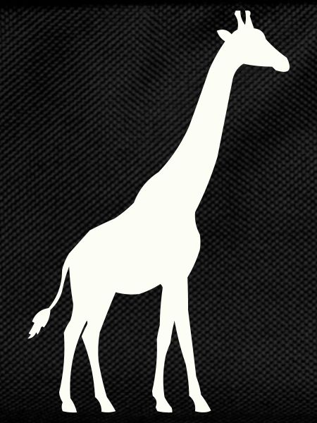 Silhouette de girafe