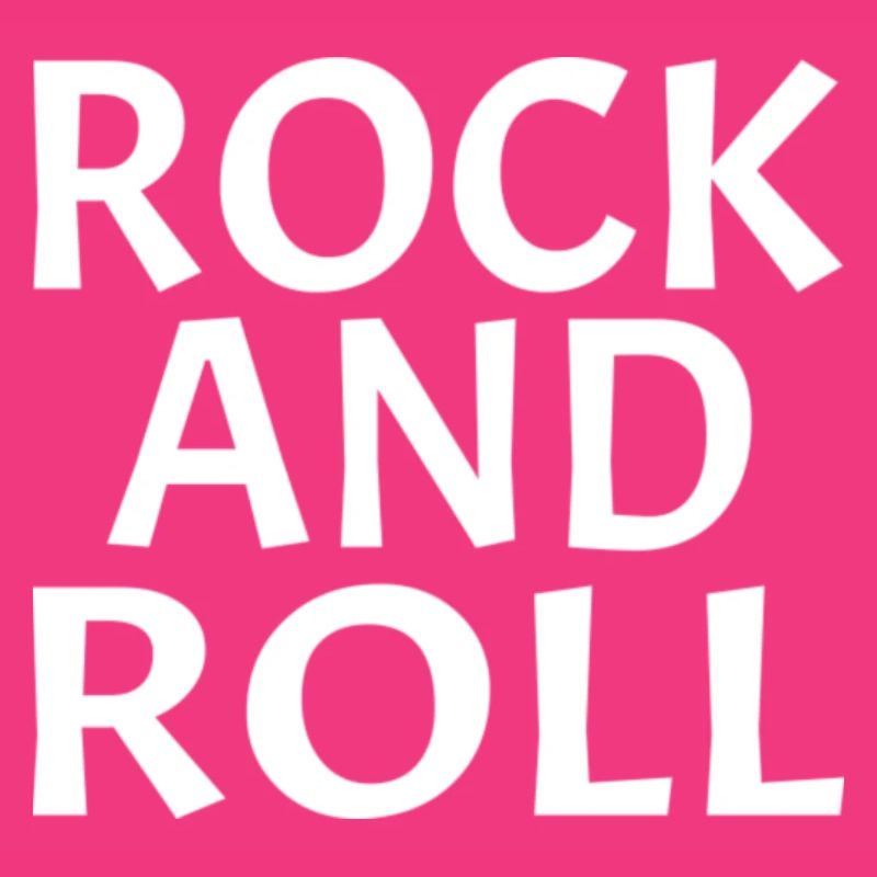 Conception typographique dynamique rock and roll