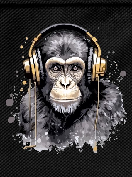 Kili the audiophile monkey