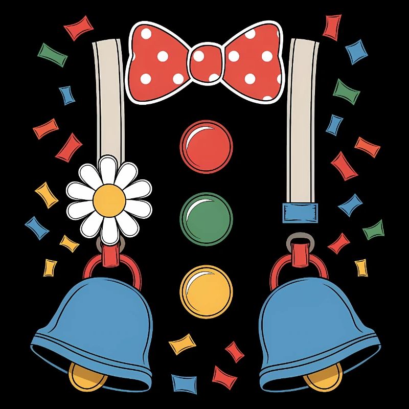 Costume de carnaval Costume de clown de carnaval