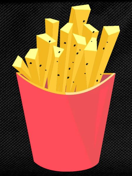 Abstract Art Fries