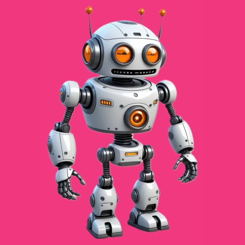 Robot de dessin animé