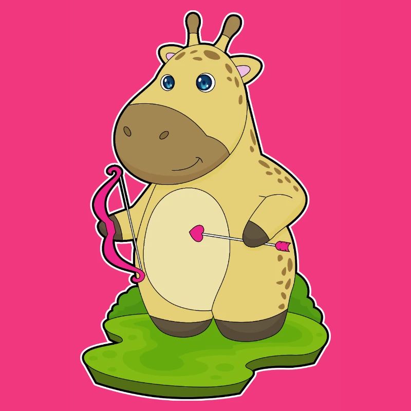 Giraffe Bogenschütze Bogen