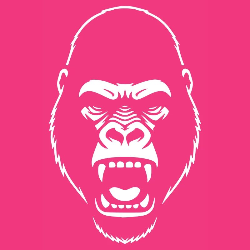 Gorilla Stencil: Elegantes Grunge-Statement